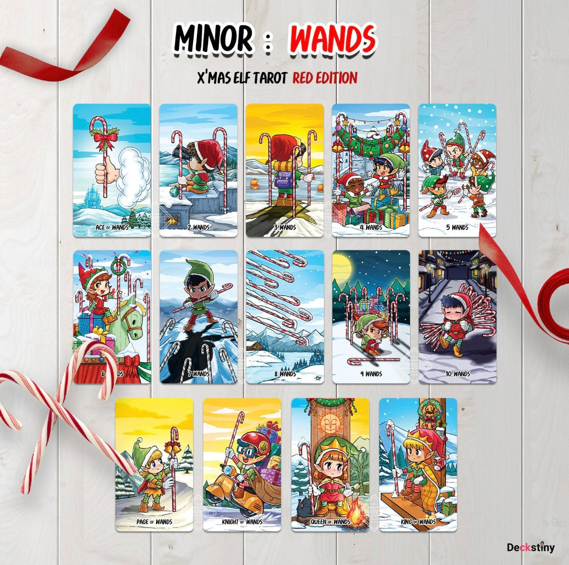 X'mas Elf Tarot: Red Edition