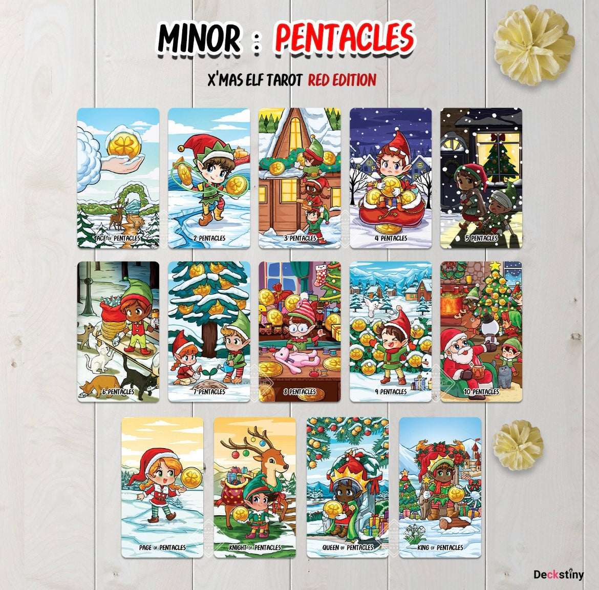 X'mas Elf Tarot: Red Edition