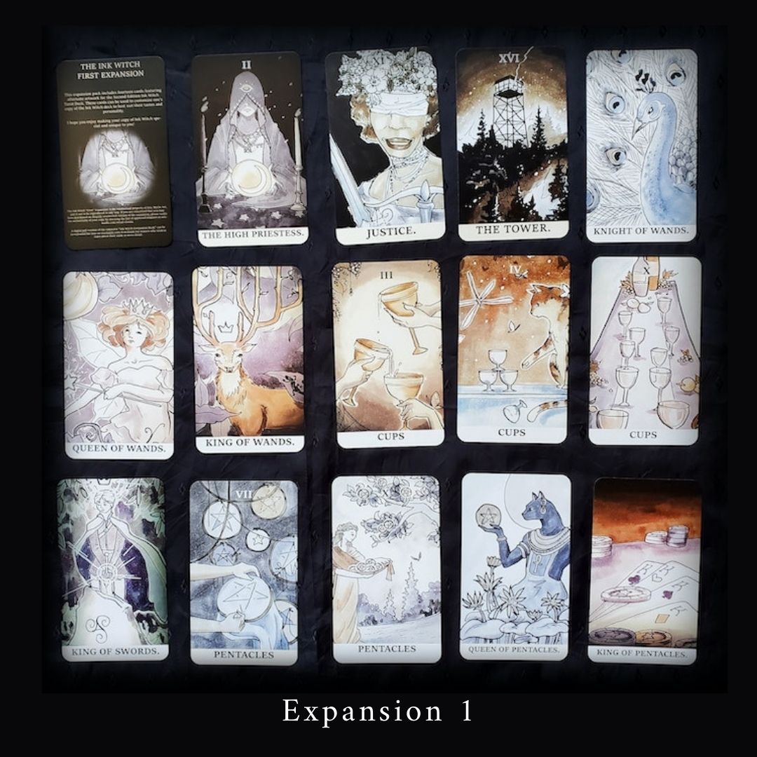 Ink Witch Tarot (Second Edition) + 2 Expansion Packs