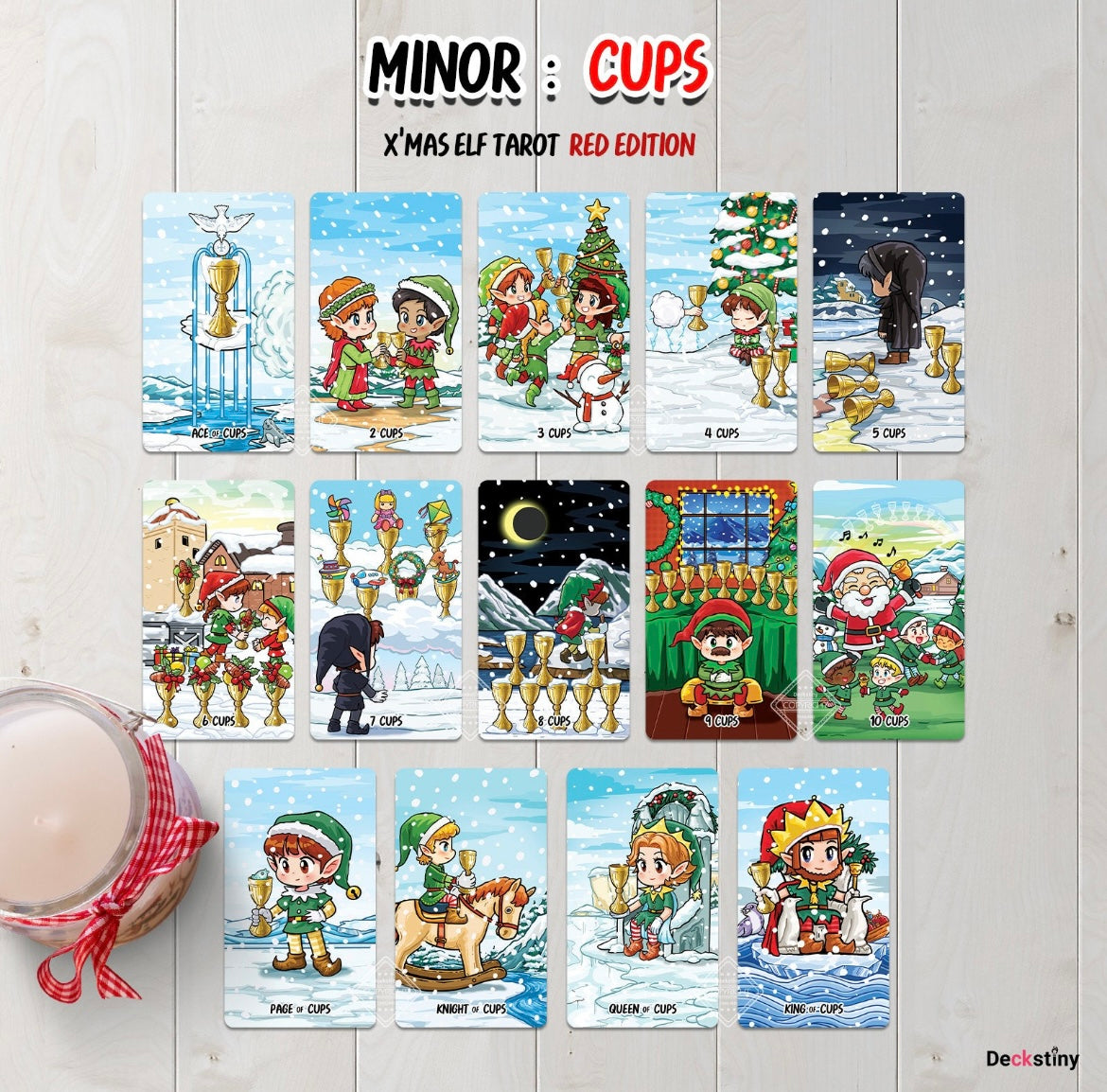 X'mas Elf Tarot: Red Edition