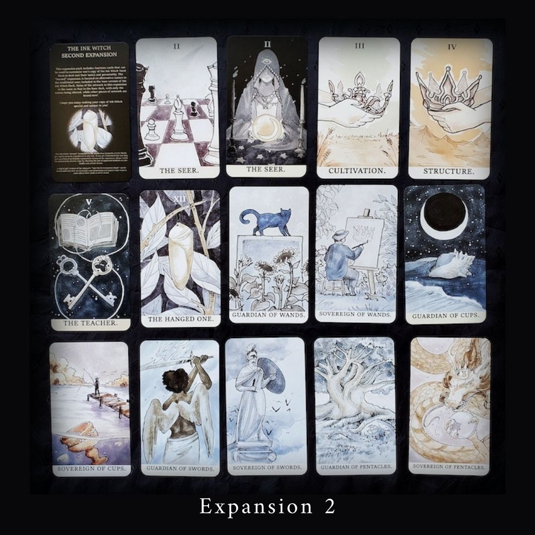 Ink Witch Tarot (Second Edition) + 2 Expansion Packs