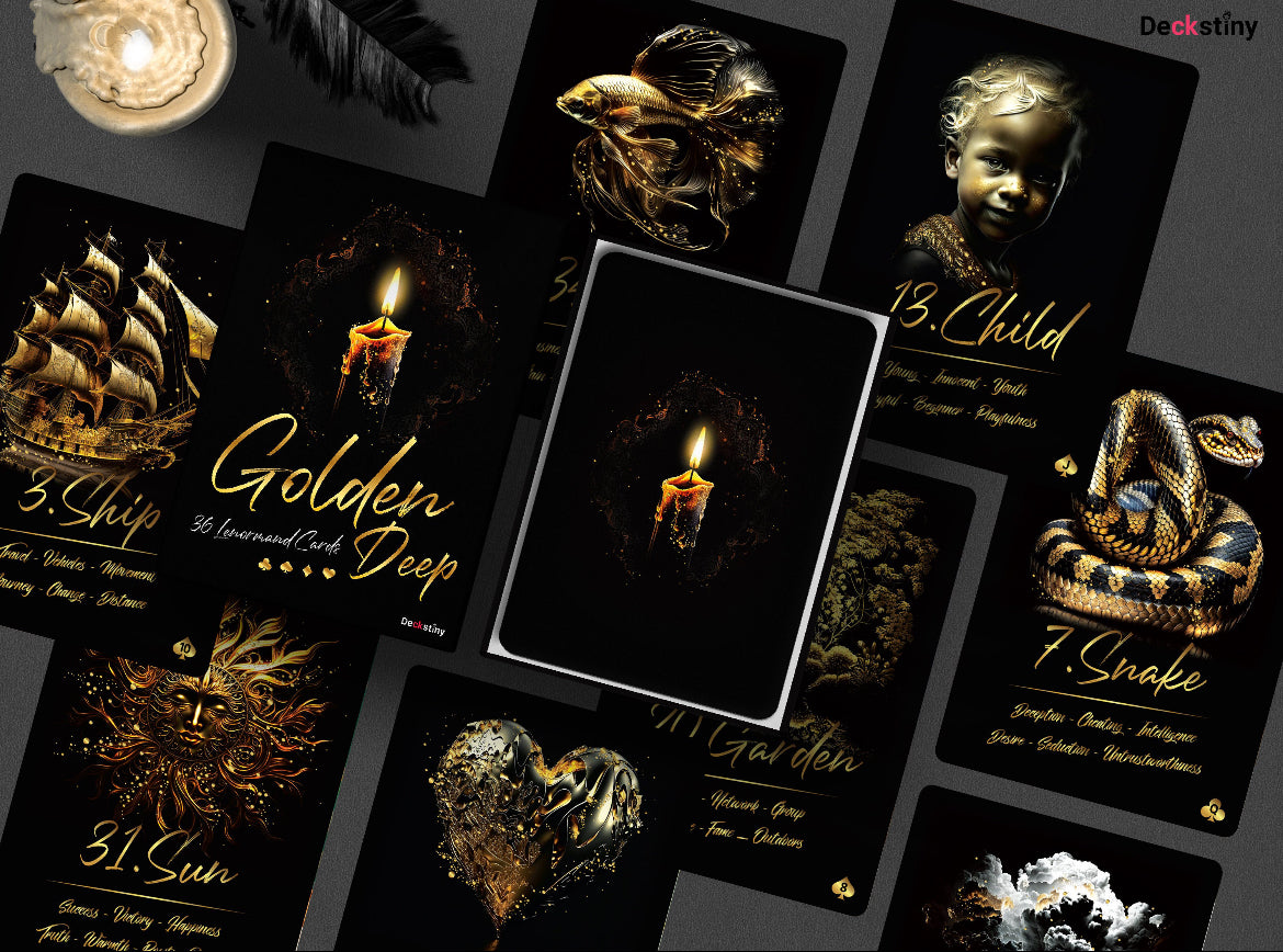 Golden Deep - 36 Lenormand cards