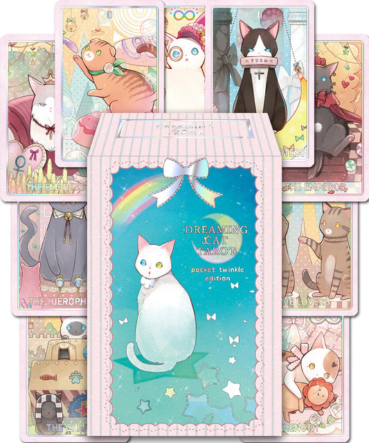 Dreaming Cat Tarot (Pocket Twinkle Holographic Edition)